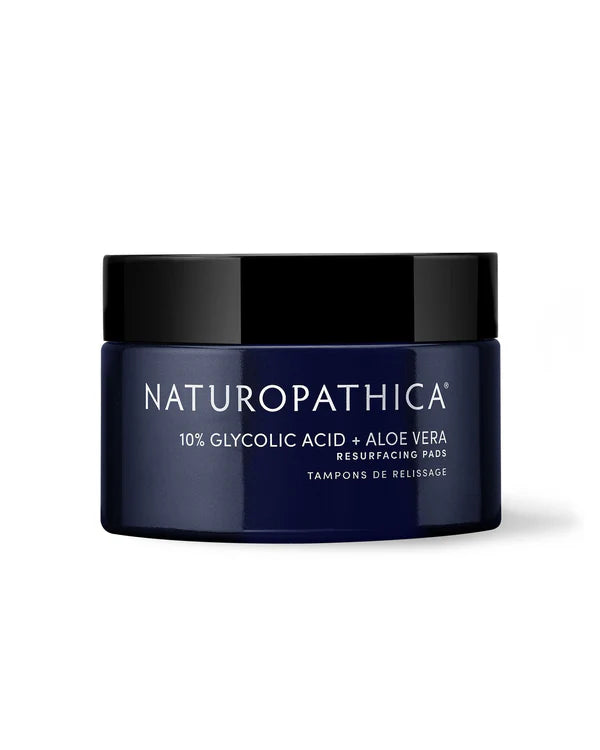 Naturopathica 10% Glycolic Acid + Aloe Vera Resurfacing Pads