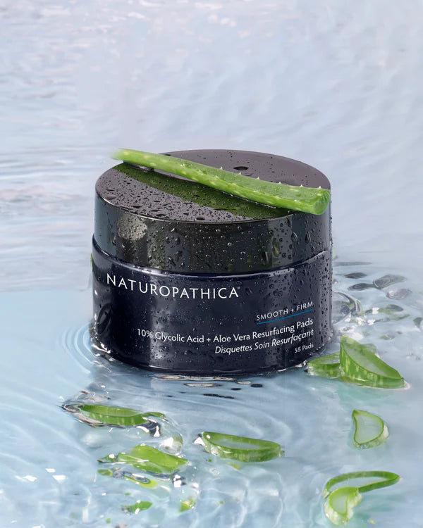 Naturopathica 10% Glycolic Acid + Aloe Vera Resurfacing Pads